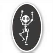 Dansende skelet sticker (Voorkant)