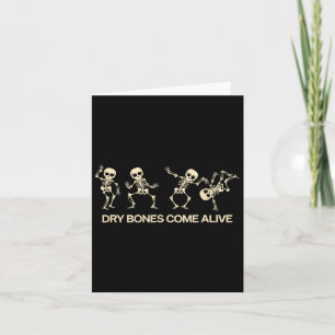 Dansende Skeleton Bible Verse Droge Botten komen t Kaart