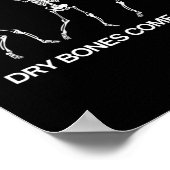 Dansende Skeleton Bible Verse Droge Botten komen t Poster (Hoek)