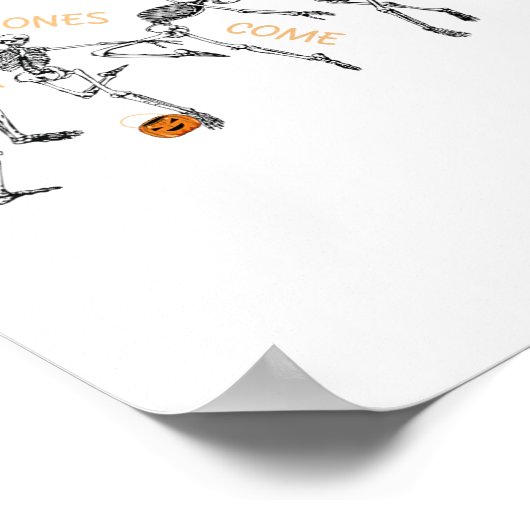 Dansende Skeleton Bible Verse Droge Botten komen t Poster (Hoek)