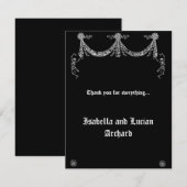 Dansende Skeleton Garland Gothic Dank je wel Bedankkaart (Voorkant / Achterkant)