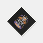 Dansende Skeleton Halloween Pumpkin Servet (Hoek)