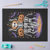Dansende Skeleton Halloween Pumpkin Tissuepapier (Craft)