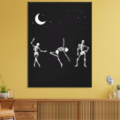 Dansende skeletten canvas afdruk (Insitu (Woonkamer))