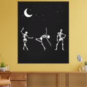 Dansende skeletten canvas afdruk (Insitu (Woonkamer))