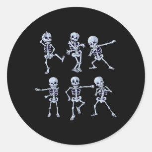 Dansende skeletten Dabbing Skeleton Dab Boys Girls Ronde Sticker