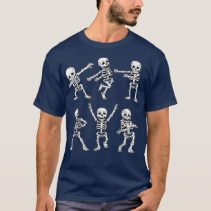 Dansende skeletten Dance Challenge Boys Girl Hallo T-shirt