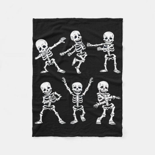 Dansende skeletten Dance Challenge Boys Girl Kinde Fleece Deken (Voorkant)