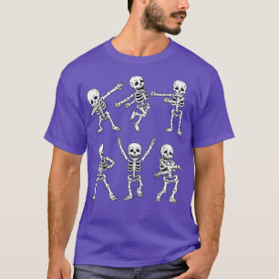 Dansende skeletten Dance Challenge Boys Girl Kinde T-shirt