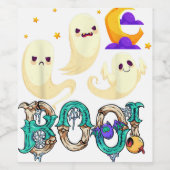 Dansende skeletten Dance Challenge Boys Girl Kinde Wijn Etiket (Enkel label)