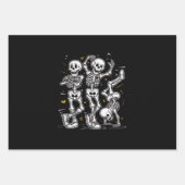 Dansende skeletten Dance Challenge Halloween Inpakpapier Vel (Voorkant)
