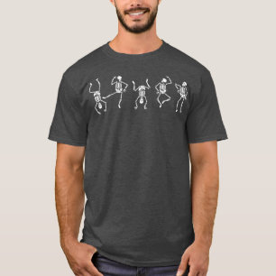Dansende skeletten Dance Challenge Halloween Scary T-shirt