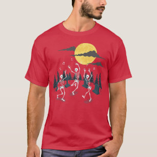 Dansende skeletten Dance Challenge Halloween Skele T-shirt