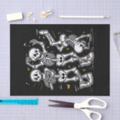 Dansende skeletten Dance Challenge Halloween Tissuepapier (Craft)