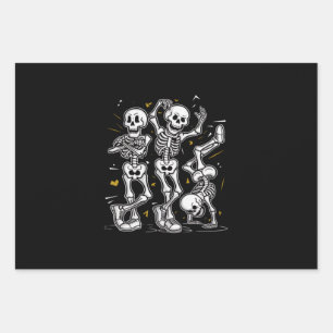 Dansende Skeletten Dans Challenge Halloween  Inpakpapier Vel