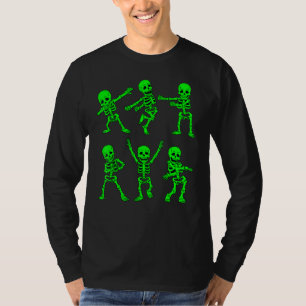 Dansende Skeletten Dans Challenge Meisjes Jongens  T-shirt