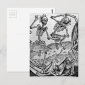 Dansende skeletten, 'Dans of Death' Briefkaart (Voorkant / Achterkant)