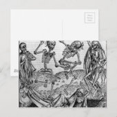 Dansende skeletten, 'Dans of Death' Briefkaart (Voorkant / Achterkant)