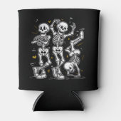 Dansende Skeletten Dans Uitdaging Halloween Blikjeskoeler (Voorkant)
