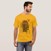 Dansende skeletten dood in Coffin Halloween T-shirt (Voorkant volledig)