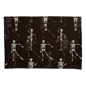 Dansende skeletten: eigenzinnige naadloze achtergr kussensloop (Voorkant)