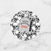 Dansende skeletten en grafsteen Halloween ID540 Confetti (Kleine voorkant)