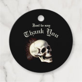 Dansende skeletten Gotische bruiloft Bedankjes Labels (Voorkant)