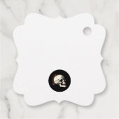 Dansende skeletten Gotische bruiloft Bedankjes Labels (Achterkant)