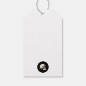 Dansende skeletten Gotische bruiloft Cadeaulabel (Achterkant)