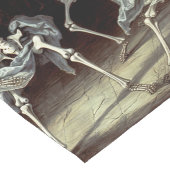 Dansende skeletten Gotische bruiloft Lange Tafelloper (Hoek)