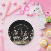 Dansende skeletten Gotische bruiloft Papieren Bordje (Feest)