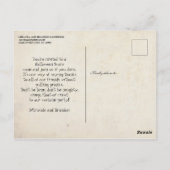 Dansende Skeletten  Gotische Halloween Party Briefkaart (Achterkant)