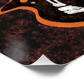 Dansende skeletten Grappig Halloween Feest Perfect Poster (Hoek)