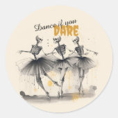 Dansende skeletten Hallowe'en Dance Stickers (Voorkant)