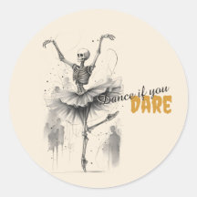 Dansende skeletten Hallowe'en Dance Stickers