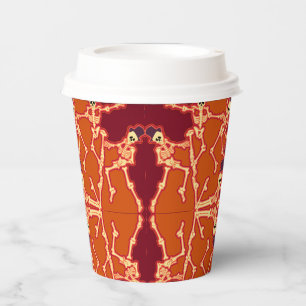 Dansende skeletten Halloween Fun Paper Cup Papieren Bekers