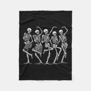 Dansende Skeletten Halloween Kostuum Vrouwen Meisj Fleece Deken