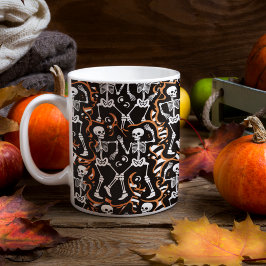 Dansende skeletten Halloween of Dag van de Doden Koffiemok