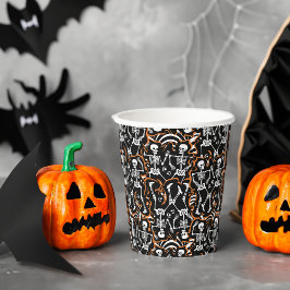 Dansende skeletten Halloween of Dag van de Doden Papieren Bekers