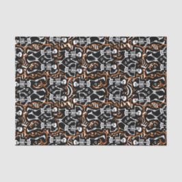 Dansende skeletten Halloween of Dag van de Doden Tissuepapier