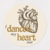 Dansende skeletten Hallowe'en Participatie Sticker (Design 2)