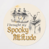 Dansende skeletten Hallowe'en Participatie Sticker (Design 1)