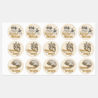 Dansende skeletten Hallowe'en Participatie Sticker