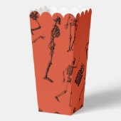 Dansende Skeletten Halloween Popcorn Bedankdoosjes (Achterkant)