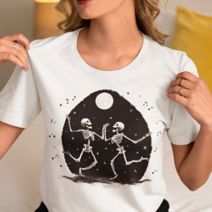 Dansende Skeletten Halloween Tri-Blend Shirt