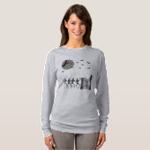 dansende skeletten in de nacht t-shirt (Voorkant volledig)
