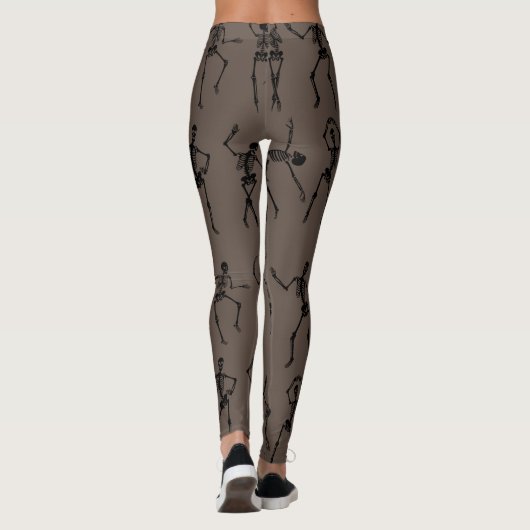 Dansende skeletten leggings (Achterkant)
