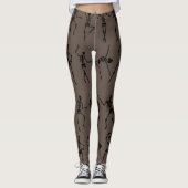 Dansende skeletten leggings (Voorkant)