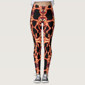Dansende skeletten Leuke Halloween Leggings (Voorkant)