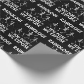 Dansende skeletten Radiologische Humor Cadeaupapier (Hoek)